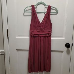 Loft wine colored a-line dress